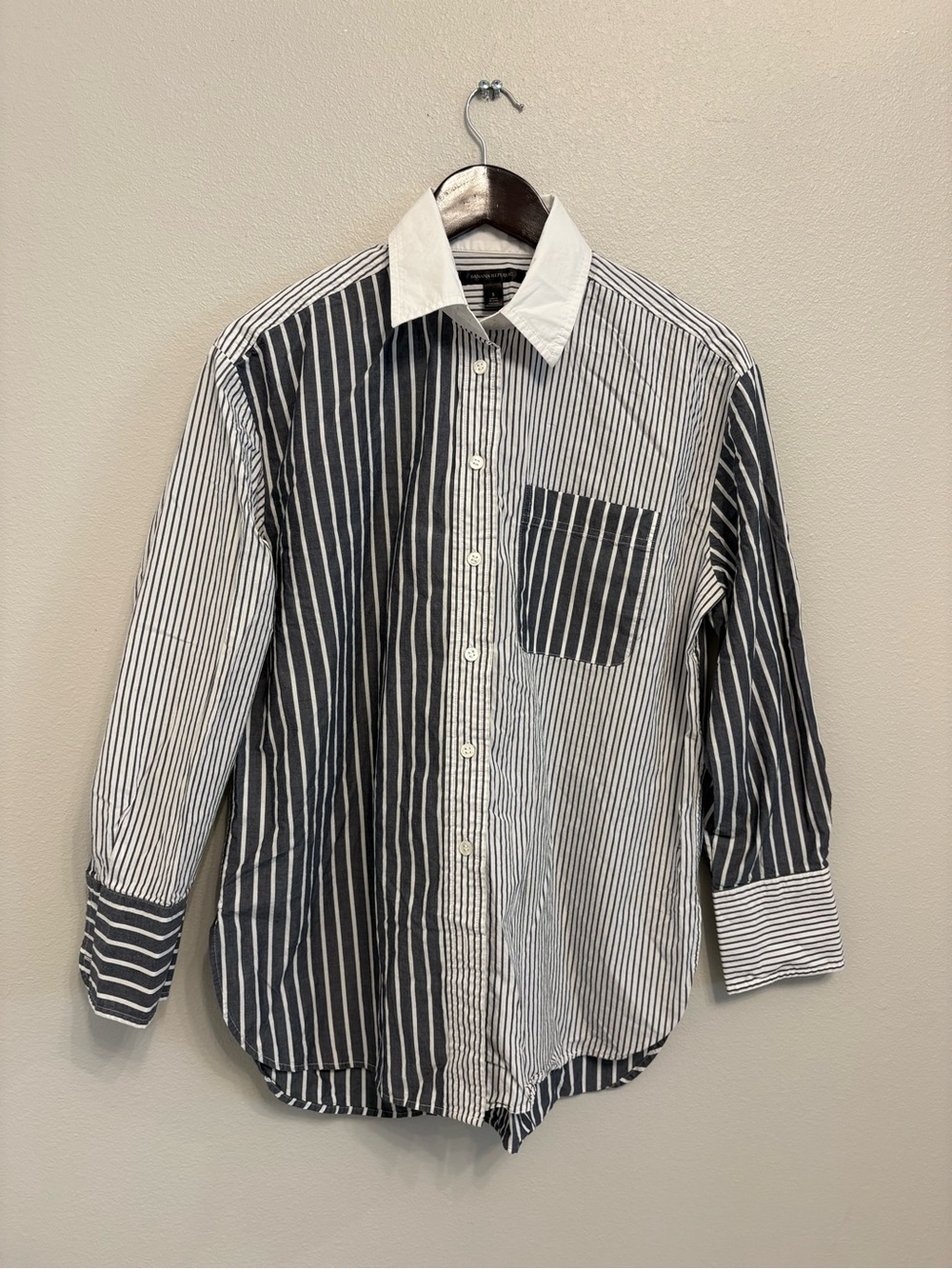 Banana Republic Mixed-Stripe Button-Down Shirt – Size S